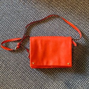 Orange shoulder bag